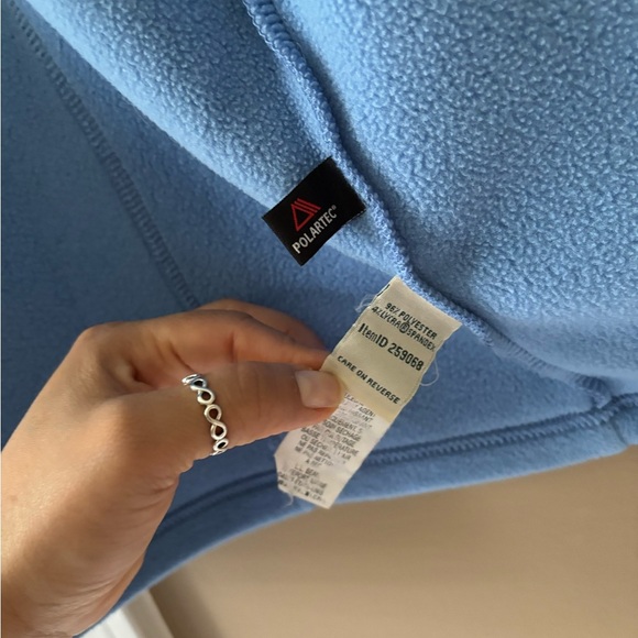 L.L. Bean Light Blue Fleece Vest - Picture 4 of 5